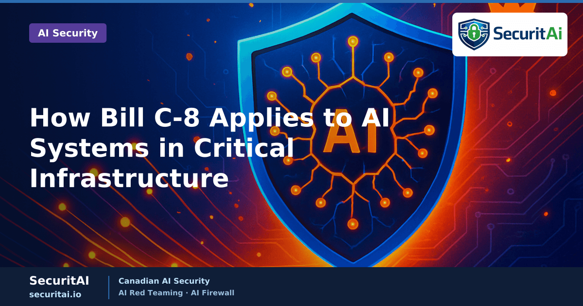 Bill C-8 AI security critical infrastructure Canada